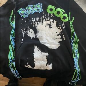 Men's Black Graphic Hoodie